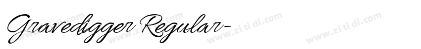 Gravedigger Regular字体转换